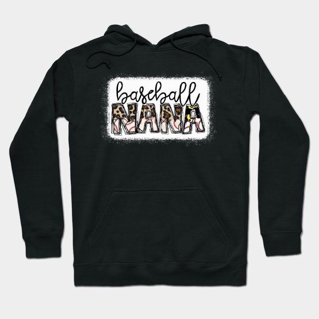 Baseball Nana Leopard Shirt Baseball Nana Hoodie by Wonder man 